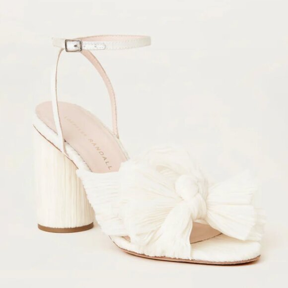 Loeffler Randall Shoes - Loeffler Randall Camellia Pearl Pleated Bow Heel (9)